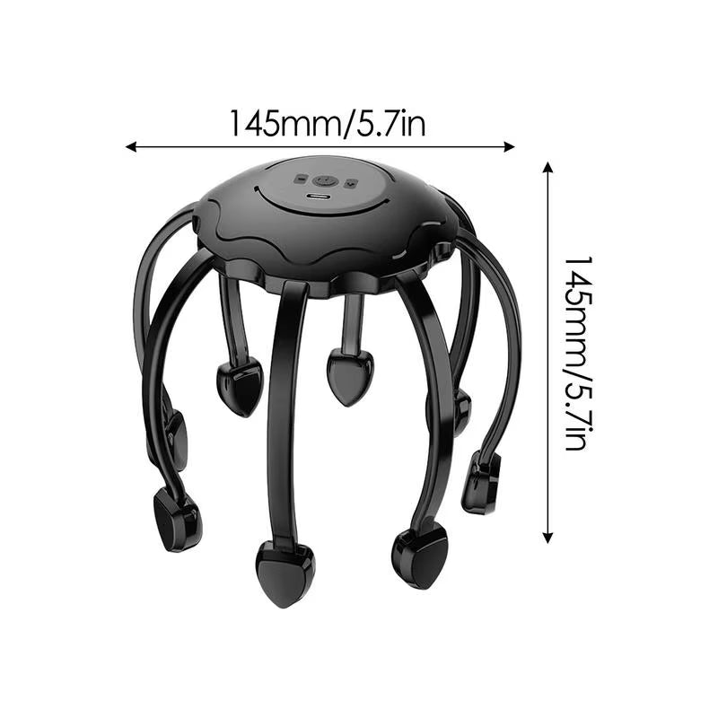 Head Scratcher Scalp Massager Automatic Octopus Claw Scalp Massaging Tool 8 Claw Head Massager Electric Scalp Stimulator Finger