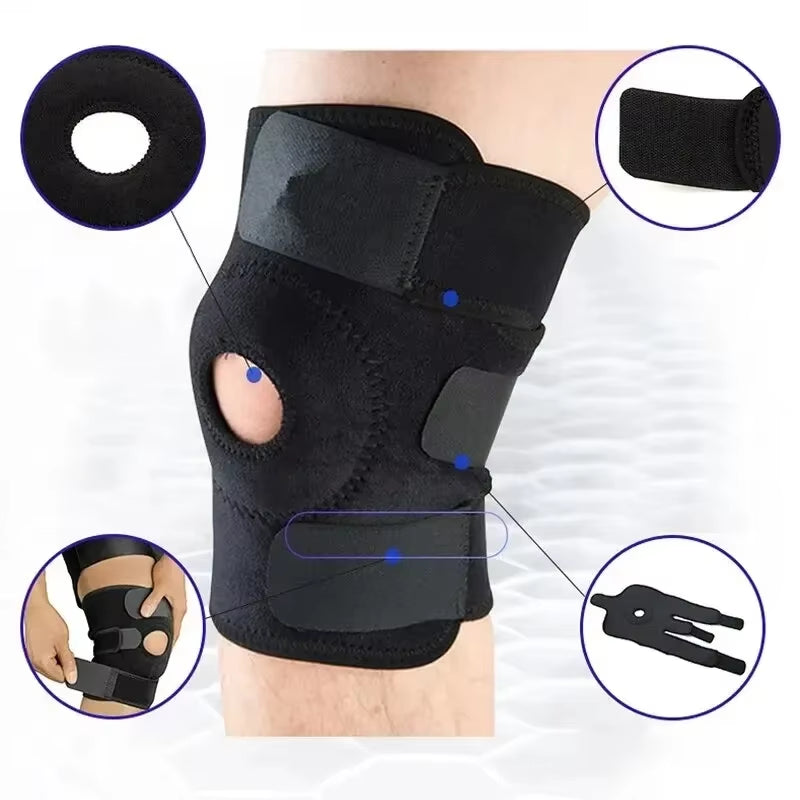 Breathable Adjustable Knee Brace (Without Side Stabilizers) – for Exercise Training & Knee Pain Relief