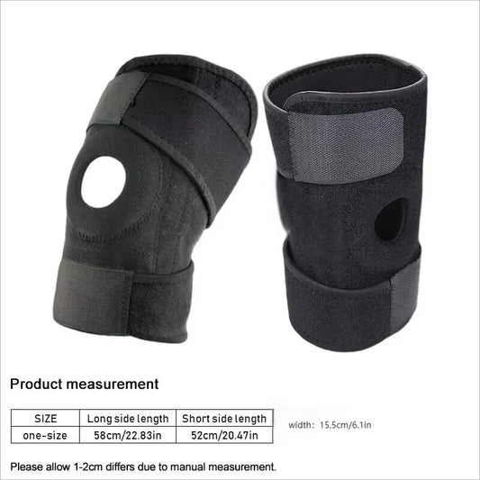 Breathable Adjustable Knee Brace (Without Side Stabilizers) – for Exercise Training & Knee Pain Relief
